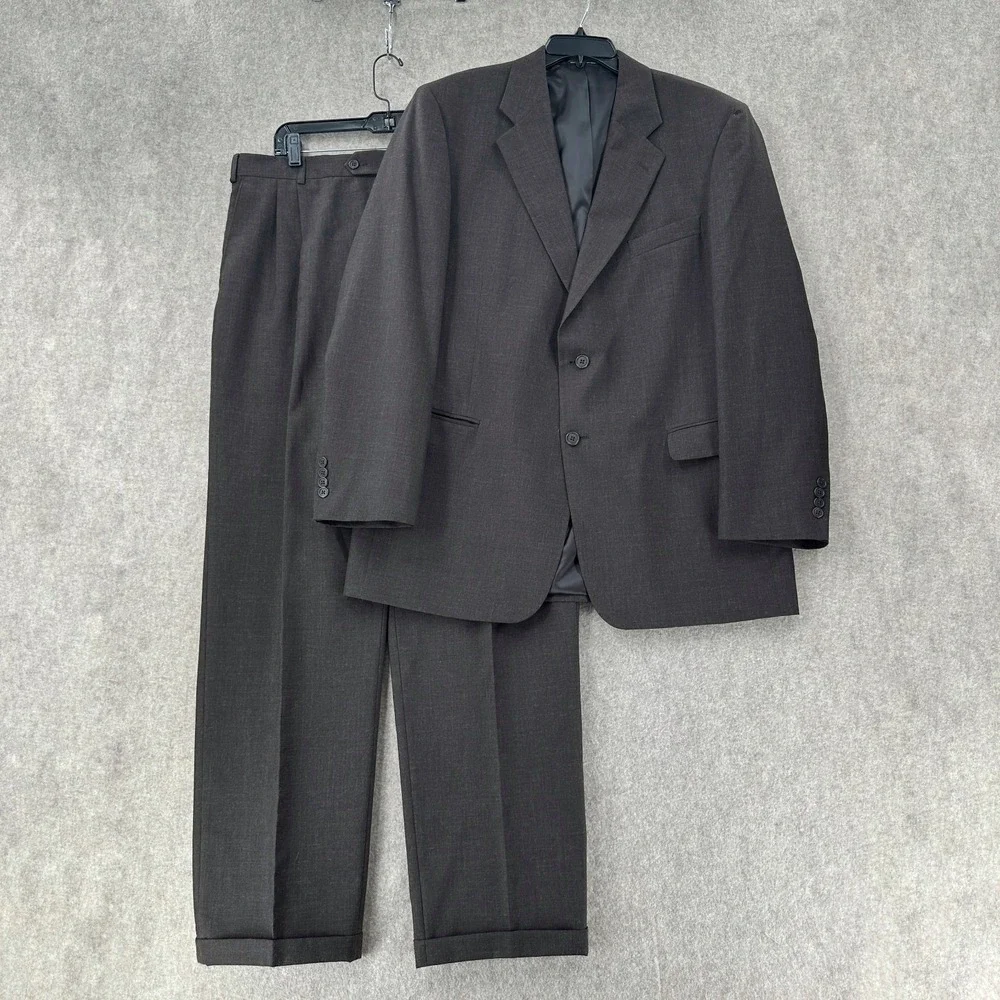Kilburne and Finch 2-Piece Grey‎ Suit Balzer Jacket 44L Pants Slacks 39X32 Wool